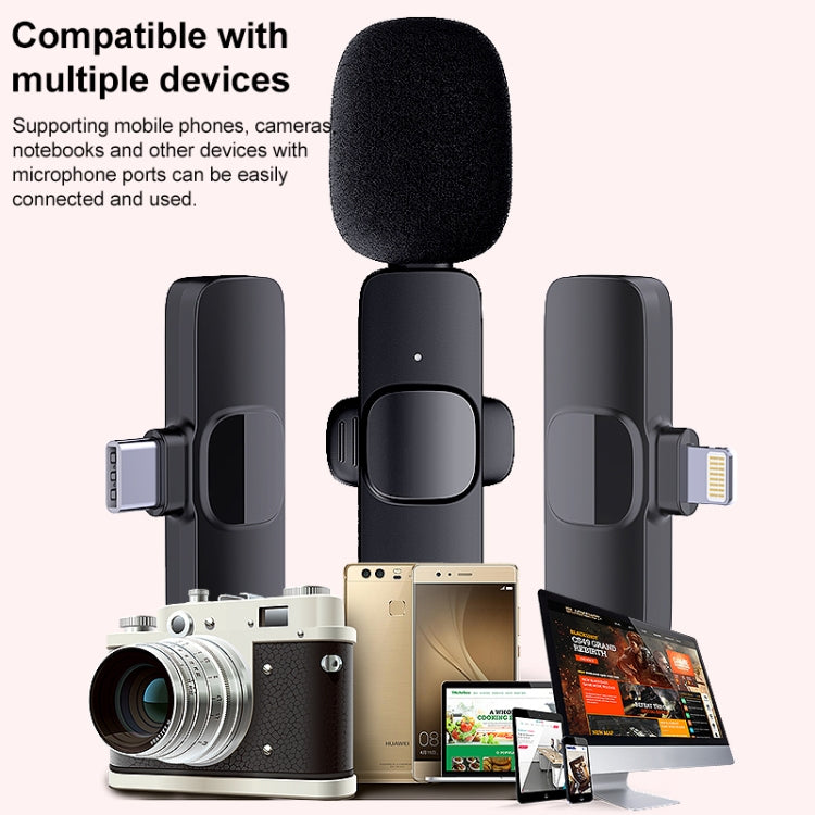 Type-C / USB-C 인터페이스 미니 무선 라발리에 마이크, Type-C