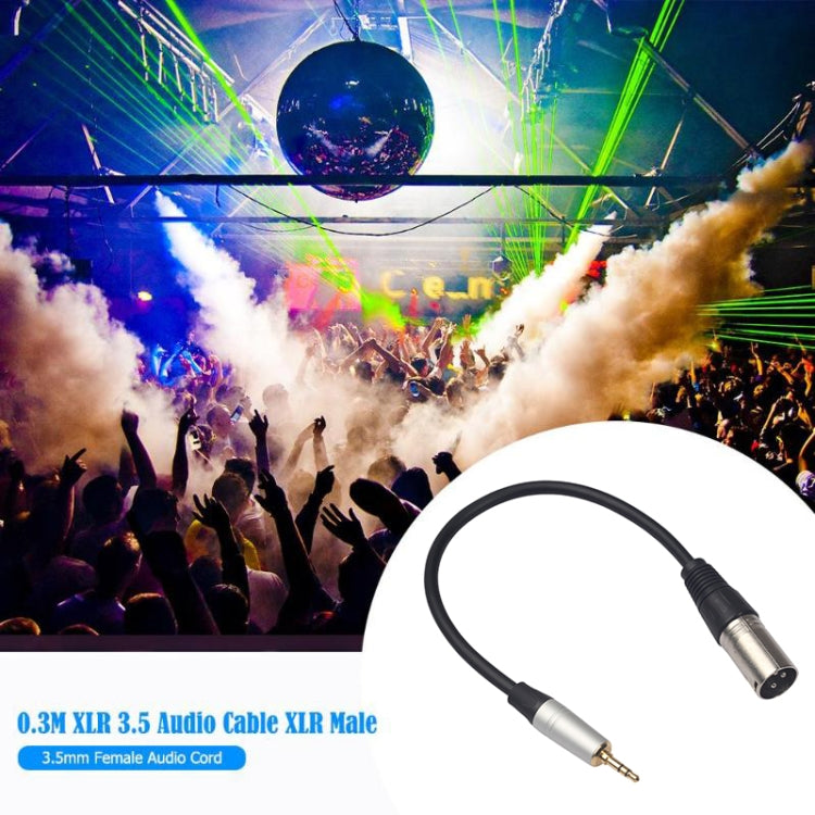TC210KM173 3.5mm 수컷 to XLR 수컷 오디오 케이블, 길이: 0.3m, 3.5mm 수컷 to XLR 수컷