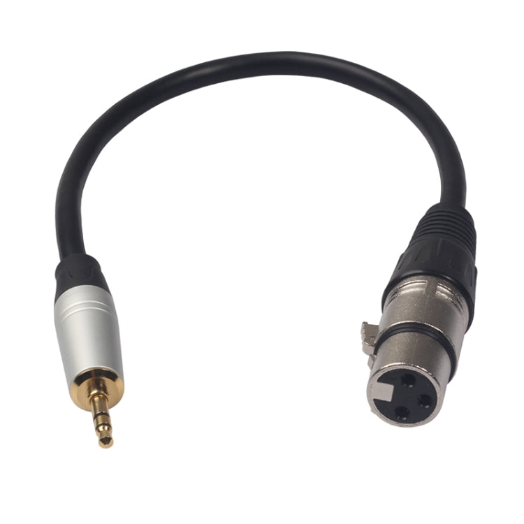 TC210KF183 3.5mm 수컷 to XLR 암컷 오디오 케이블, 길이: 0.3m, 3.5mm 수컷 to XLR 암컷