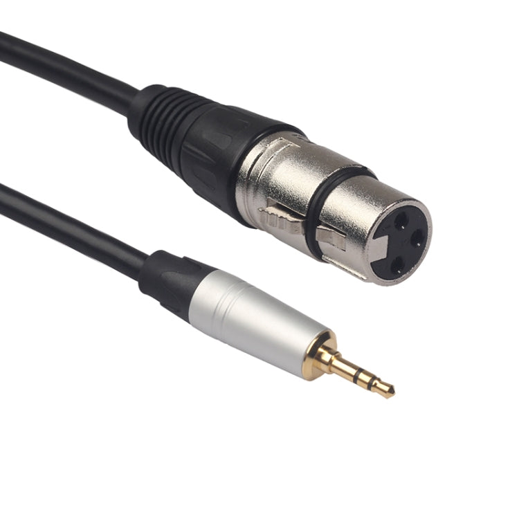 TC210KF183 3.5mm 수컷 to XLR 암컷 오디오 케이블, 길이: 0.3m, 3.5mm 수컷 to XLR 암컷