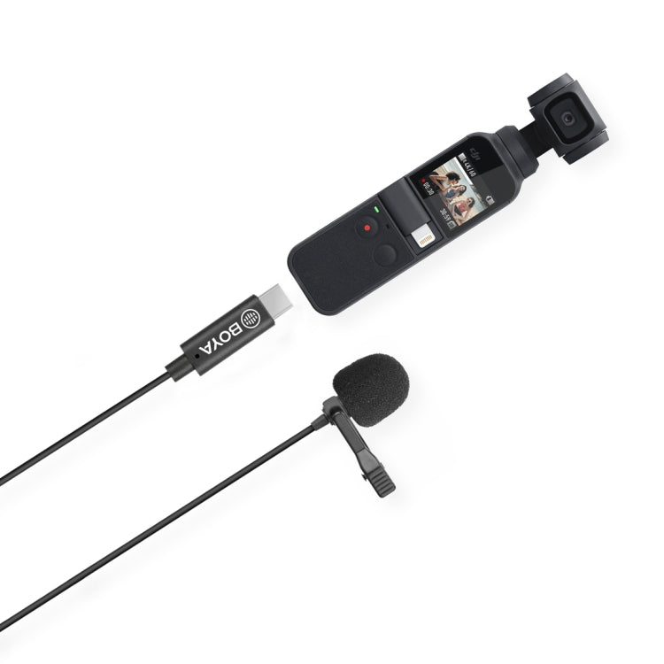 BOYA BY-M3-OP DJI OSMO Pocket용 클립형 디지털 라발리에 마이크로폰, BY-M3-OP