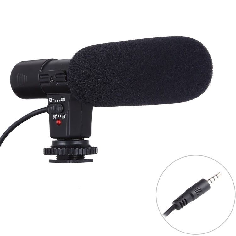 MIC-02 30-18000Hz 음질 선명 스테레오 스마트폰용 마이크로폰, 케이블 길이: 28cm