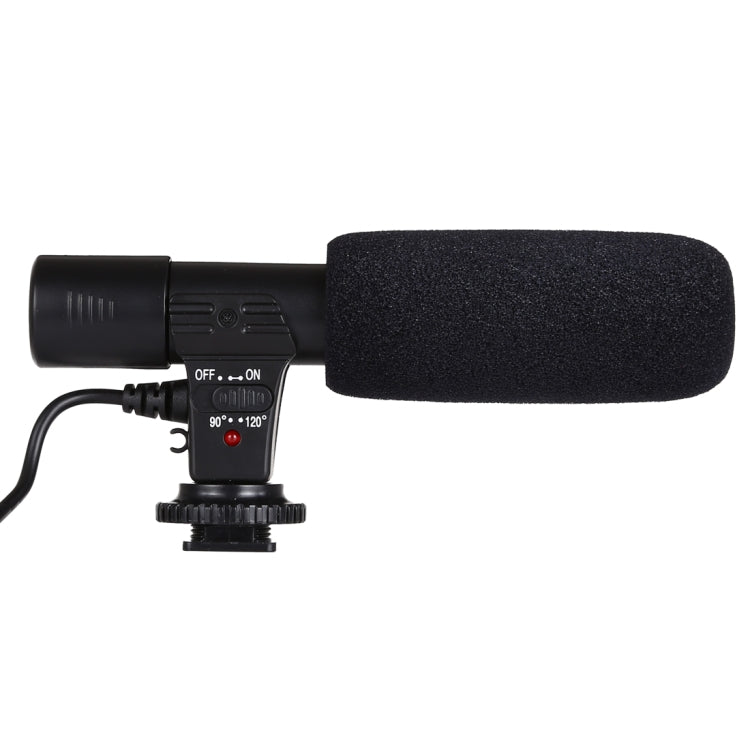 MIC-02 30-18000Hz 음질 선명 스테레오 스마트폰용 마이크로폰, 케이블 길이: 28cm