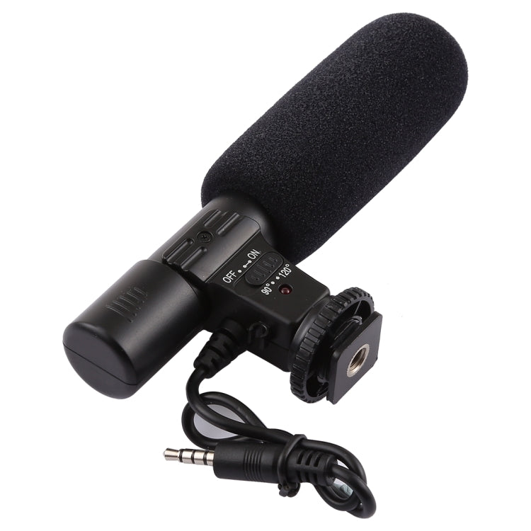 MIC-02 30-18000Hz 음질 선명 스테레오 스마트폰용 마이크로폰, 케이블 길이: 28cm