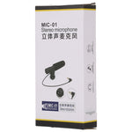 MIC-02 30-18000Hz 음질 선명 스테레오 스마트폰용 마이크로폰, 케이블 길이: 28cm
