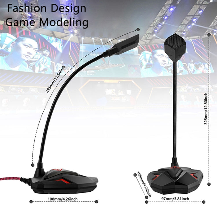 G55 LED 표시등이 있는 정전식 게이밍 마이크로폰