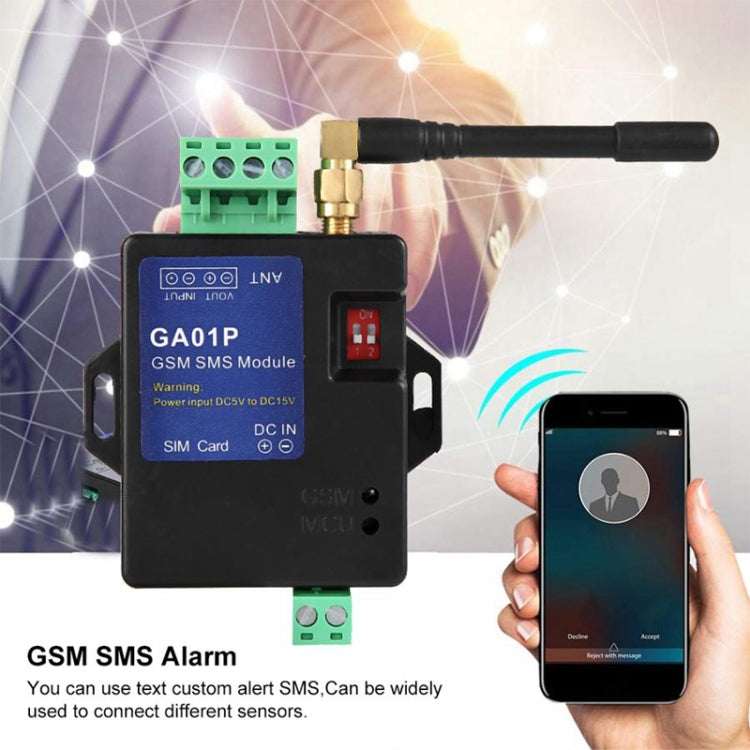 GA01P 미니 스마트 전원 차단 GSM SMS 전화 알람 모듈, GA01P