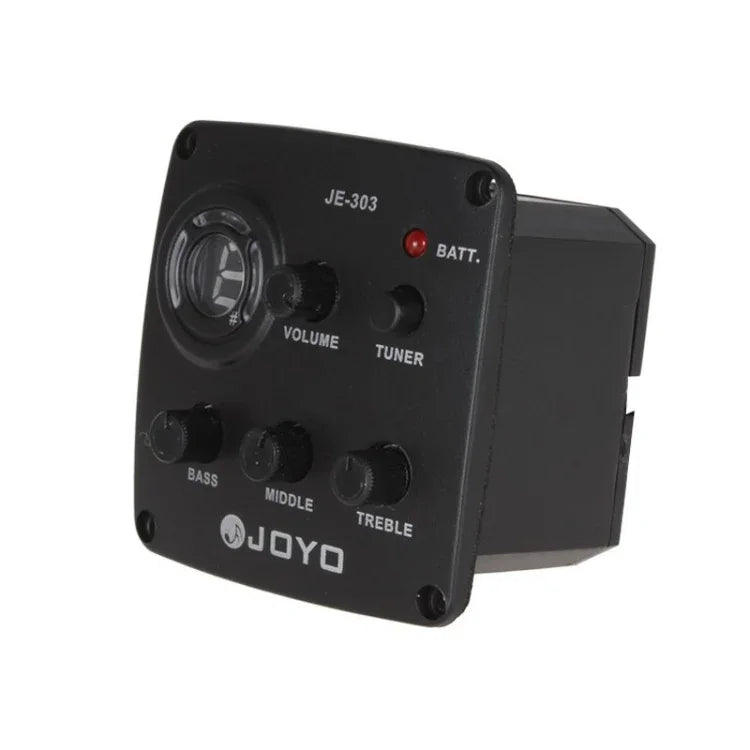 JOYO JE-303 기타 픽업 3밴드 EQ 프리앰프 튜너 픽업 이퀄라이저 튜닝 기능 포함, JE-303