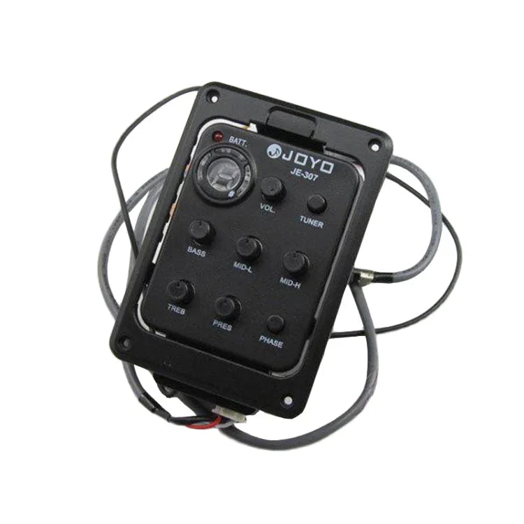 JOYO JE-307 기타 픽업 5밴드 이퀄라이저 포크 기타 EQ 어쿠스틱 기타 픽업 프리앰프 전자 디지털 튜너, JE-307