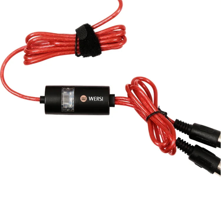 WERSI UM-18 USB MIDI 케이블 MidiPort 미디 케이블 전자 피아노 전자 드럼 음악 편집용 라인, 길이: 2m