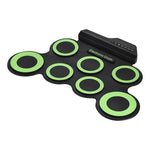 휴대용 실리콘 손 롤 USB 전자 드럼, USB 전자 드럼(블랙), 전자 드럼(그린)