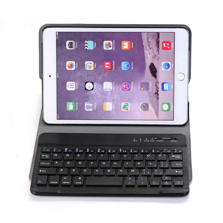 A03 iPad mini 3 / 2 / 1용 유니버설 초슬림 ABS 가로 플립 태블릿 케이스 + 블루투스 키보드