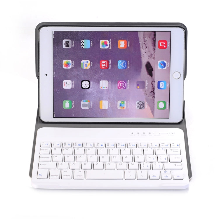 A03 iPad mini 3 / 2 / 1용 유니버설 초슬림 ABS 가로 플립 태블릿 케이스 + 블루투스 키보드
