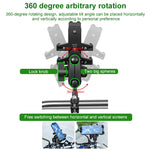 M10 Bolt Ball-Head Motorcycle Multi-function Eight-jaw Aluminum Phone Navigation Holder Bracket, M10 Bolt