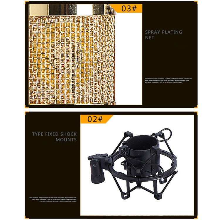 BM-800 네트워크 K-송 전용 고급 금속 쇼크 마운트 마이크 세트, BM800 키트 블랙, BM800 키트 핑크, BM800 키트 블루, BM800 키트 화이트