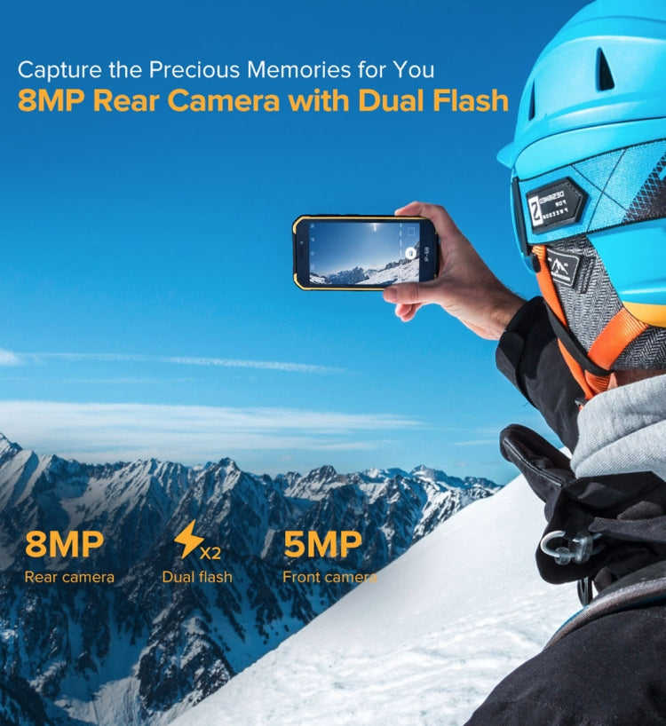 IP68/IP69K 방수 방진 충격 방지, 얼굴 인식, 4000mAh 배터리, 5.0인치 Android 9.0 MTK6580A/W 쿼드 코어 최대 1.3GHz, 네트워크: 3G, Armor X6 2GB+16GB
