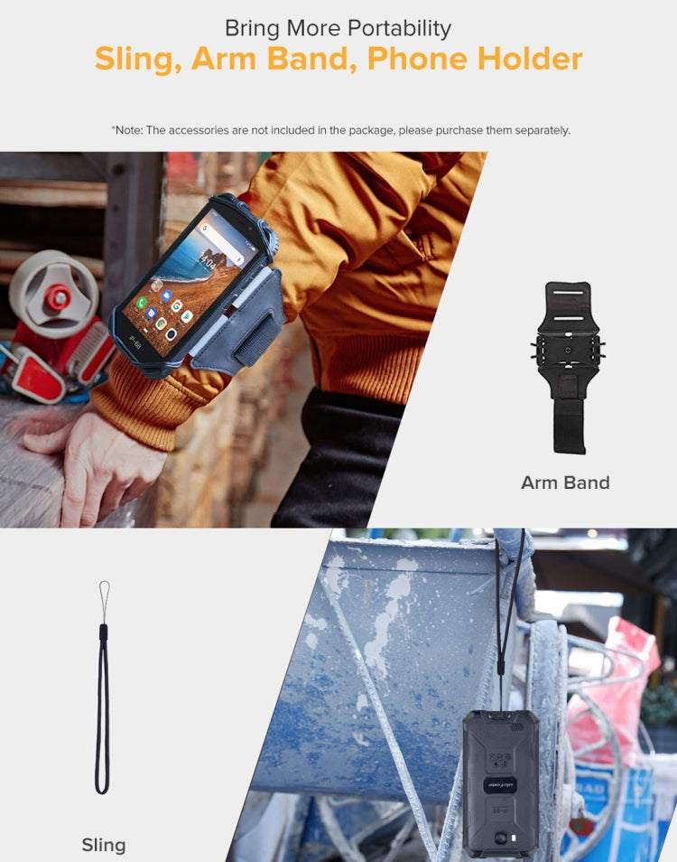 IP68/IP69K 방수 방진 충격 방지, 얼굴 인식, 4000mAh 배터리, 5.0인치 Android 9.0 MTK6580A/W 쿼드 코어 최대 1.3GHz, 네트워크: 3G, Armor X6 2GB+16GB