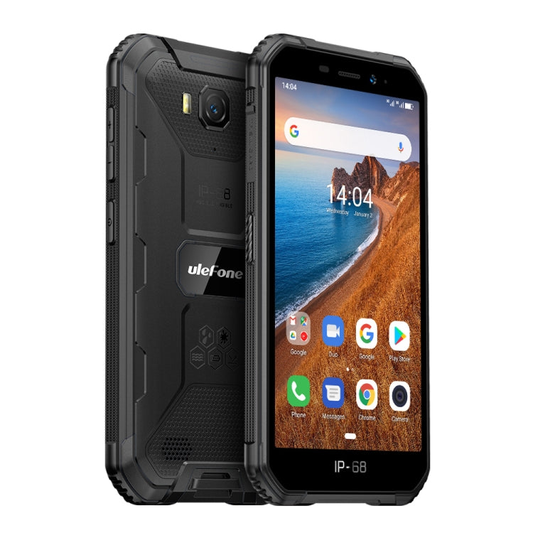 IP68/IP69K 방수 방진 충격 방지, 얼굴 인식, 4000mAh 배터리, 5.0인치 Android 9.0 MTK6580A/W 쿼드 코어 최대 1.3GHz, 네트워크: 3G, Armor X6 2GB+16GB