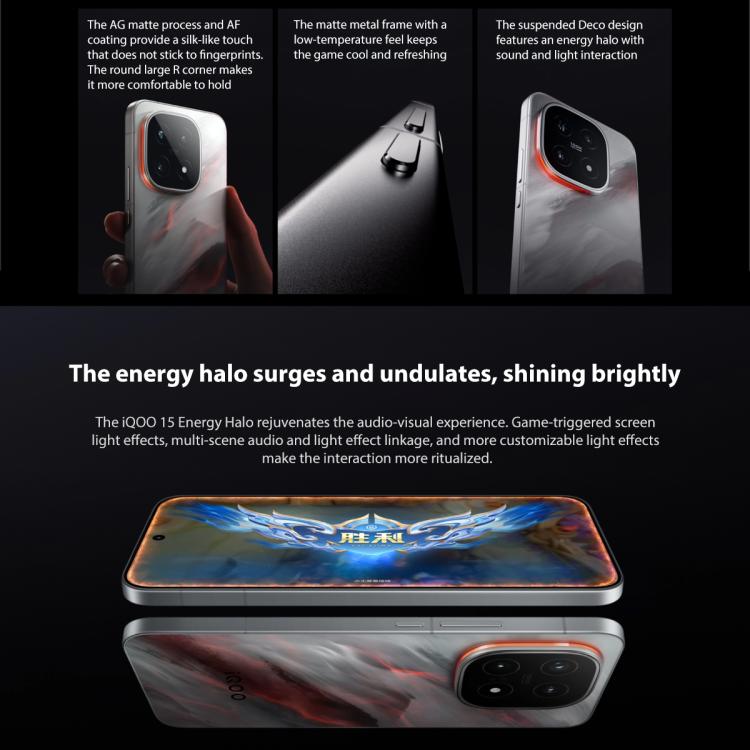 vivo iQOO 15, 16GB+512GB, 6.85인치 Android 16 OriginOS 6 Snapdragon 8 Elite Gen 5 옥타 코어, OTG, NFC, 네트워크: 5G, 구글 플레이 지원, 16GB+512GB
