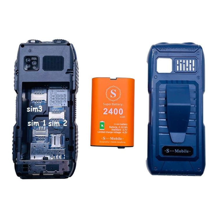 방수 충격 방지 방진, 2400mAh 배터리, 2.2인치, 21키, LED 손전등, FM, 쿼드 SIM, 안테나 포함