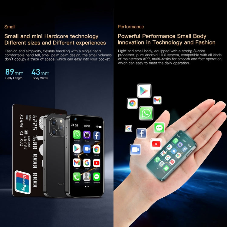 SOYES XS12 Pro, 4GB+64GB 3.0인치 안드로이드 10.0 MTK6750 옥타 코어, 블루투스, 와이파이, FM, OTG, 네트워크: 4G, 듀얼 SIM, 구글 플레이 지원, 4GB+64GB