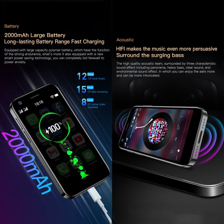 SOYES XS12 Pro, 4GB+64GB 3.0인치 안드로이드 10.0 MTK6750 옥타 코어, 블루투스, 와이파이, FM, OTG, 네트워크: 4G, 듀얼 SIM, 구글 플레이 지원, 4GB+64GB