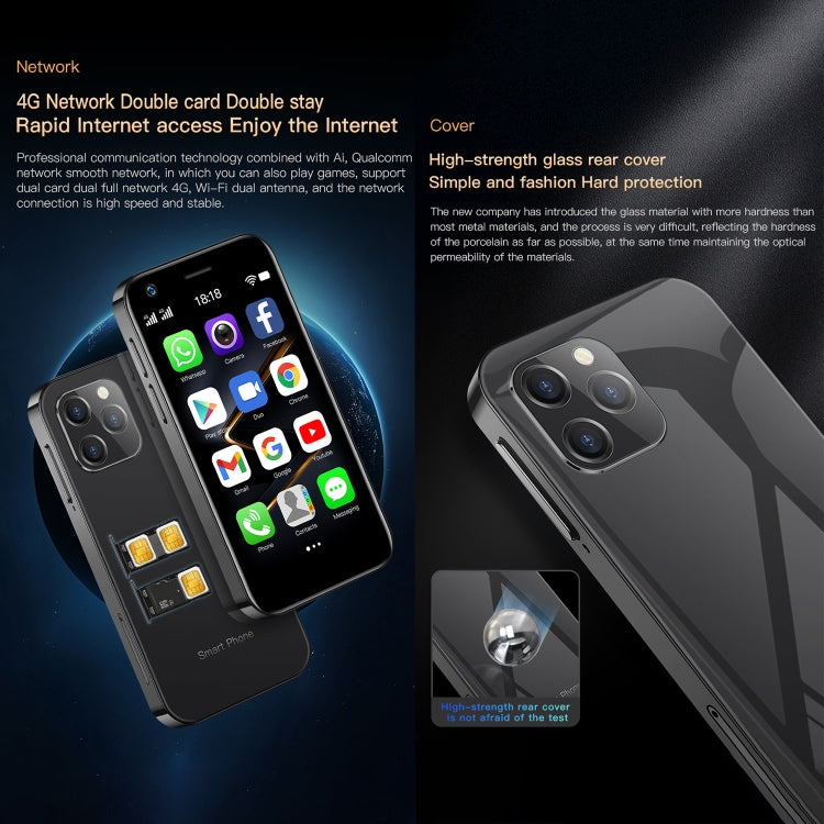 SOYES XS12 Pro, 4GB+64GB 3.0인치 안드로이드 10.0 MTK6750 옥타 코어, 블루투스, 와이파이, FM, OTG, 네트워크: 4G, 듀얼 SIM, 구글 플레이 지원, 4GB+64GB