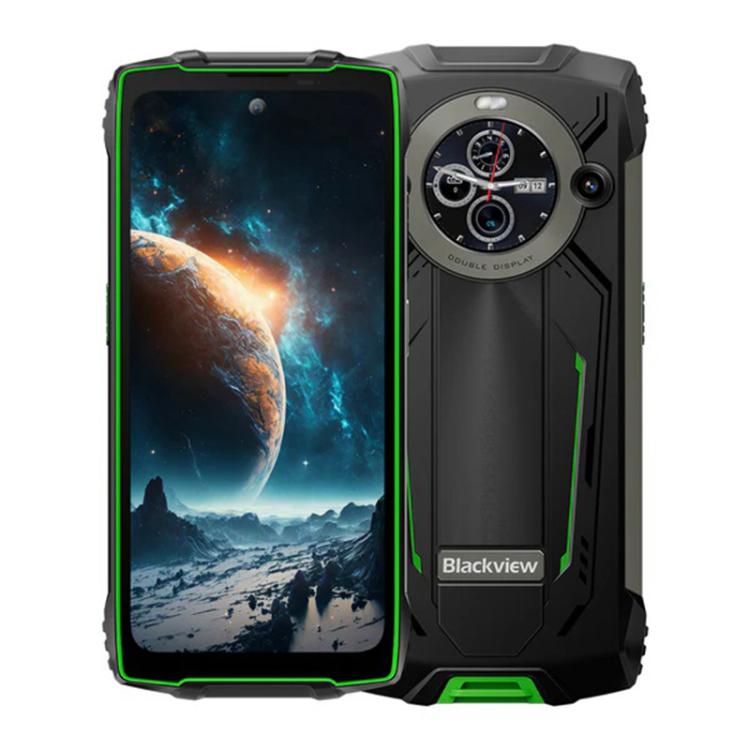 Blackview BV8200 러기드 폰, 12GB+256GB, 6.5인치 + 1.3인치 안드로이드 14 미디어텍 Helio G100 MT8781, 네트워크: 4G, NFC