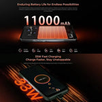 Oukitel WP55 5G 러기드 폰, 12GB+256GB, 108MP 카메라, 지문 인식, 6.6인치 MediaTek Dimensity 7025 옥타 코어, NFC, OTG, 네트워크: 5G, WP55