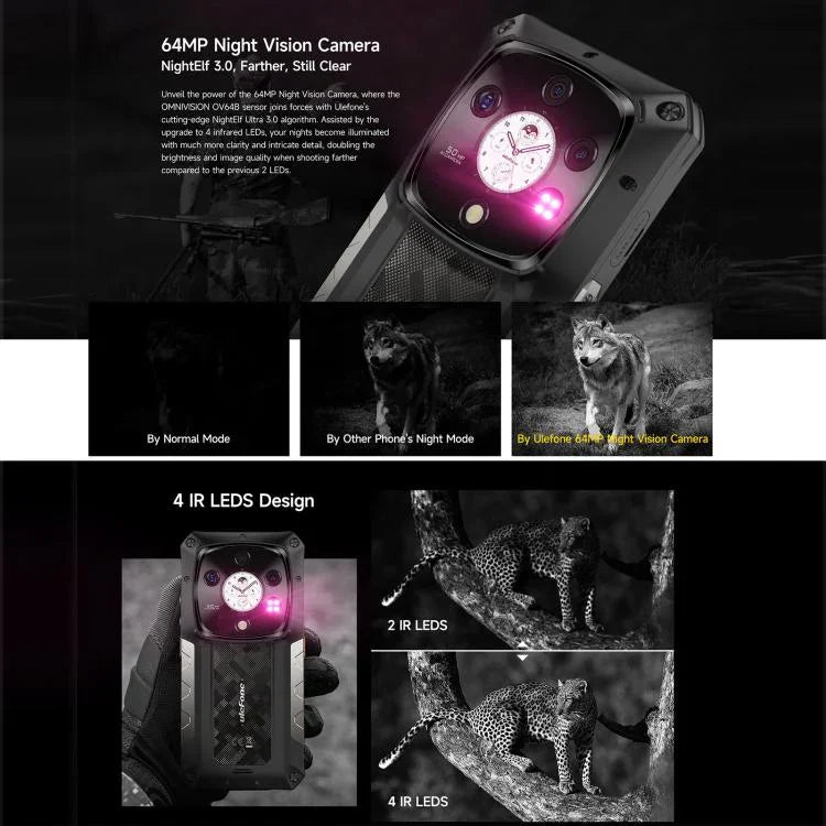 Ulefone Armor 28 Pro 러기드 폰, 16GB+512GB, 야간 투시, 10600mAh, 6.67인치 + 1.04인치 Android 15 MediaTek Dimensity 7300 옥타 코어, 네트워크: 5G, NFC