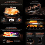 Blackview Oscal Pilot 3 5G 러기드 폰, 12GB+256GB, 야간 투시 카메라, 6.56인치 Android 15 MediaTek Dimensity 6300 옥타 코어, 네트워크: 5G, OTG, NFC