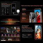 Blackview Oscal Pilot 3 5G 러기드 폰, 12GB+256GB, 야간 투시 카메라, 6.56인치 Android 15 MediaTek Dimensity 6300 옥타 코어, 네트워크: 5G, OTG, NFC