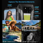 Unihertz Tank 4 Pro 프로젝터 러기드 폰, 16GB+512GB, 야간 투시, 6.73인치 Android 13 Dimensity 8300 옥타 코어, 네트워크: 5G, NFC, 16GB+512GB