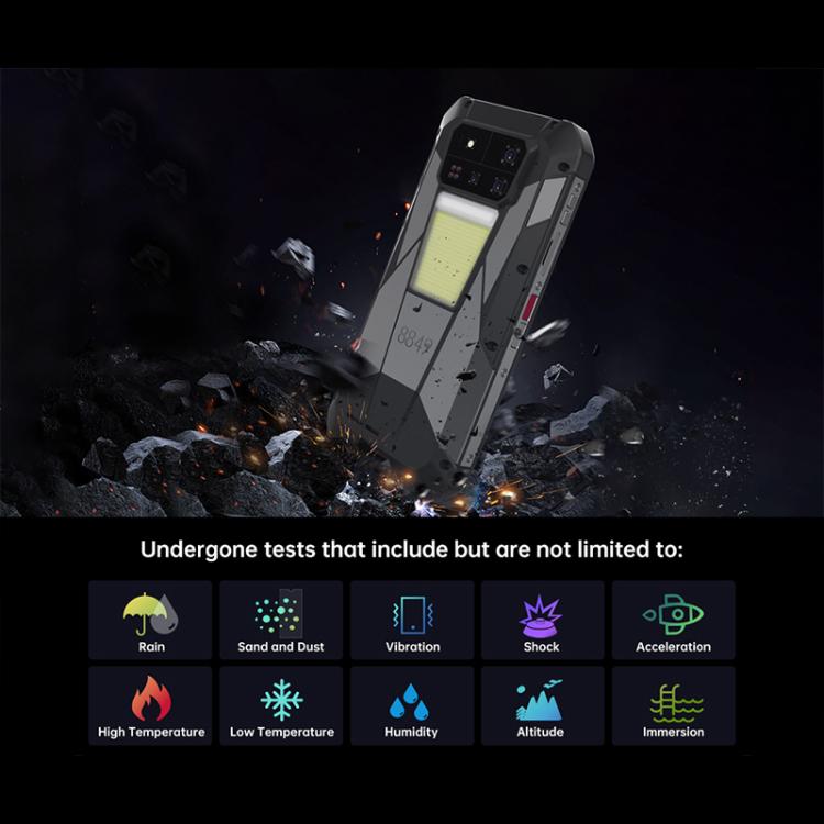 Unihertz Tank 4 Pro 프로젝터 러기드 폰, 16GB+512GB, 야간 투시, 6.73인치 Android 13 Dimensity 8300 옥타 코어, 네트워크: 5G, NFC, 16GB+512GB