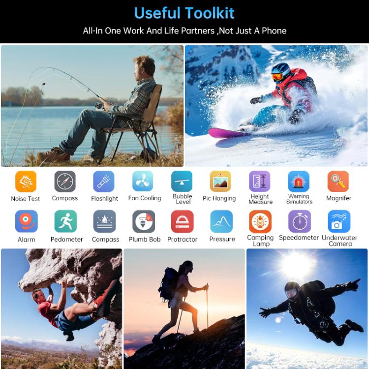 Unihertz Tank 4 Pro 프로젝터 러기드 폰, 16GB+512GB, 야간 투시, 6.73인치 Android 13 Dimensity 8300 옥타 코어, 네트워크: 5G, NFC, 16GB+512GB