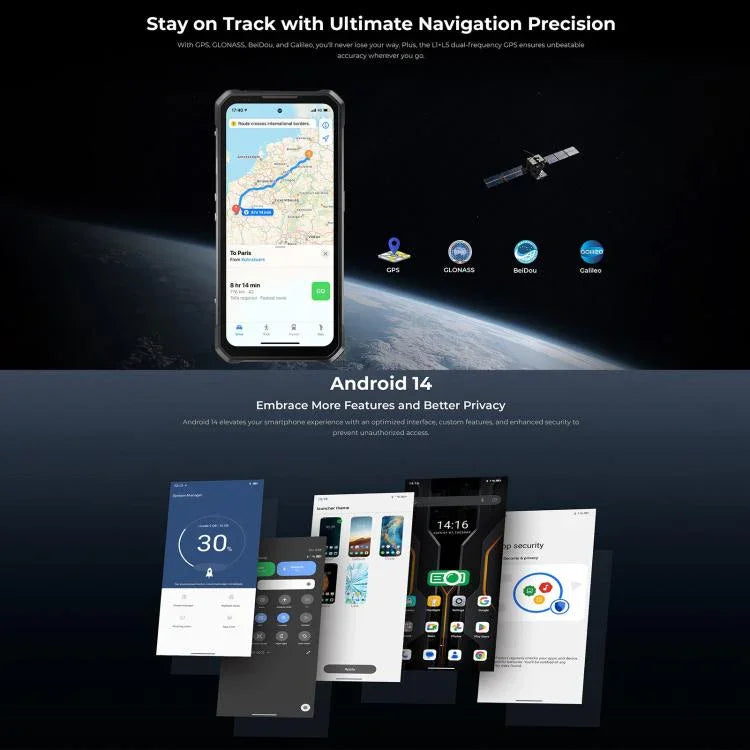 Oukitel WP100 레이저 거리 측정기 러기드 폰, 12GB+512GB, 200MP 카메라, 지문 인식, 6.8인치 Android 14 MediaTek Dimensity 7300 옥타 코어, NFC, OTG, 네트워크: 5G, WP100