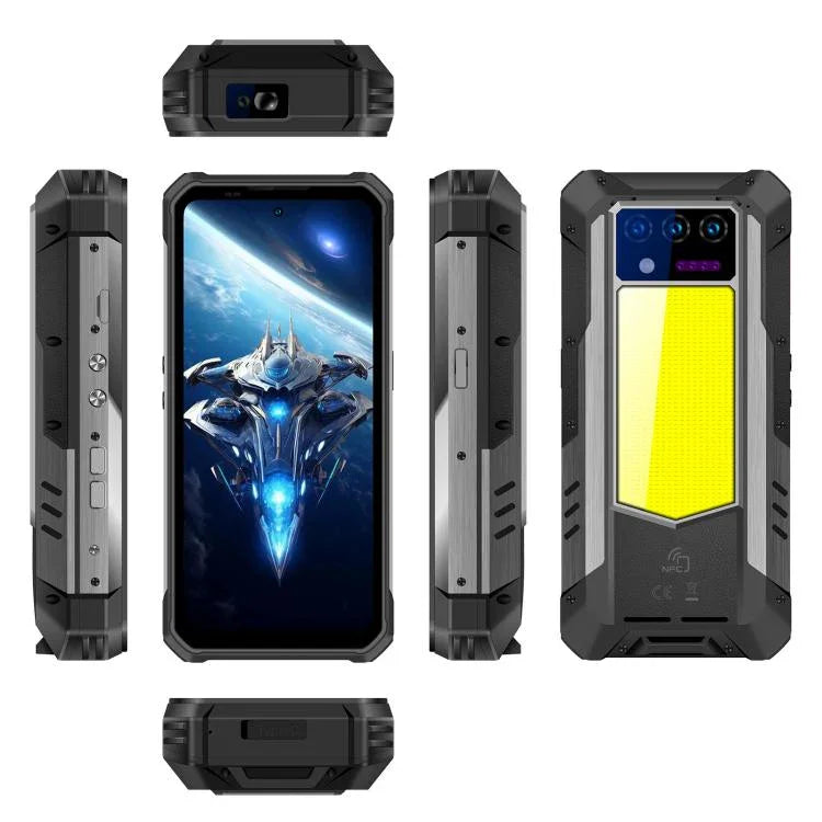 Oukitel WP100 레이저 거리 측정기 러기드 폰, 12GB+512GB, 200MP 카메라, 지문 인식, 6.8인치 Android 14 MediaTek Dimensity 7300 옥타 코어, NFC, OTG, 네트워크: 5G, WP100