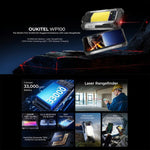 Oukitel WP100 레이저 거리 측정기 러기드 폰, 12GB+512GB, 200MP 카메라, 지문 인식, 6.8인치 Android 14 MediaTek Dimensity 7300 옥타 코어, NFC, OTG, 네트워크: 5G, WP100