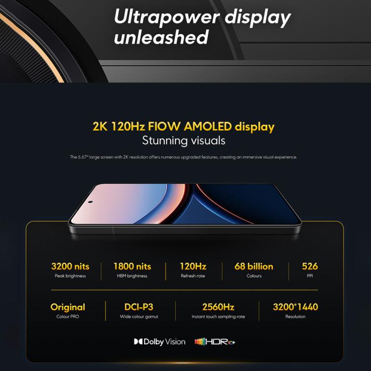 샤오미 POCO F7 울트라 글로벌, 12GB+256GB, 화면 내 지문 인식, 6.67인치 샤오미 HyperOS 2 스냅드래곤 8 엘리트 옥타 코어, NFC, 네트워크: 5G, 12GB+256GB