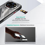 Oukitel WP62 러기드 폰, 12GB+512GB, 108MP 카메라, 지문 인식, 6.6인치 Android 15 MediaTek Dimensity 7025 옥타 코어, NFC, OTG, 네트워크: 5G, 12GB+512GB