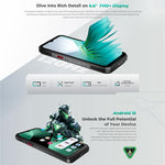 Oukitel WP62 러기드 폰, 12GB+512GB, 108MP 카메라, 지문 인식, 6.6인치 Android 15 MediaTek Dimensity 7025 옥타 코어, NFC, OTG, 네트워크: 5G, 12GB+512GB