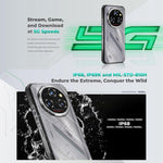 Oukitel WP62 러기드 폰, 12GB+512GB, 108MP 카메라, 지문 인식, 6.6인치 Android 15 MediaTek Dimensity 7025 옥타 코어, NFC, OTG, 네트워크: 5G, 12GB+512GB
