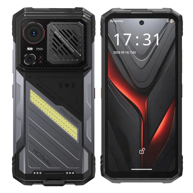 핫왑 하이퍼 8 프로 러기드 폰, 12GB+512GB, 6.6인치 안드로이드 15 미디어텍 MT8791 디멘시티 7050 옥타 코어, 네트워크: 5G, OTG, NFC, 하이퍼 8 프로