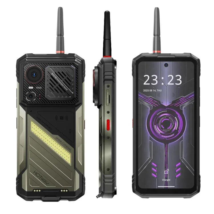 HOTWAV 하이퍼 8 울트라 워키토키 러기드 폰, 12GB+512GB, 6.8인치 안드로이드 15 미디어텍 MT8791 디멘시티 7050 옥타 코어, 네트워크: 5G, OTG, NFC, 하이퍼 8 울트라
