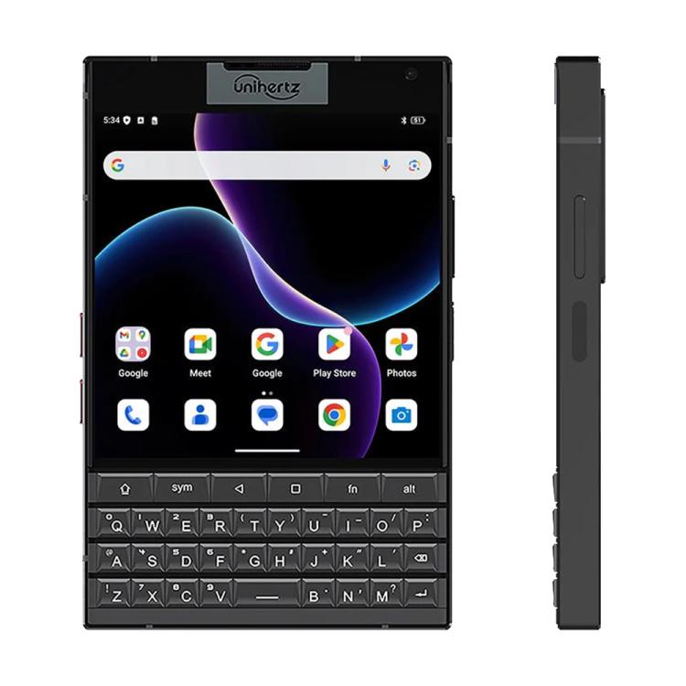 Unihertz Titan 2 QWERTY 물리 키보드 폰, 12GB+512GB, 지문 인식, 4.5인치 + 2인치 안드로이드 15 Dimensity 7300 5G 옥타 코어, 네트워크: 5G, NFC, OTG