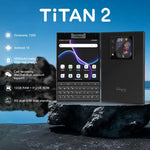 Unihertz Titan 2 QWERTY 물리 키보드 폰, 12GB+512GB, 지문 인식, 4.5인치 + 2인치 안드로이드 15 Dimensity 7300 5G 옥타 코어, 네트워크: 5G, NFC, OTG