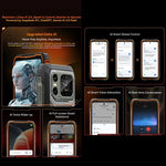 Blackview XPLORE 1, 12GB+256GB, 6.78인치 안드로이드 15 Dimensity 7050 MT8791V/HZA 옥타 코어, 네트워크: 5G, OTG, NFC, XPLORE 1 12GB+256GB