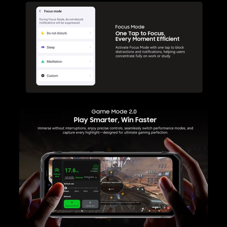 Blackview ROCK 1 러기드 폰, 8GB+256GB, 6.56인치 안드로이드 16 MT6769V/CB Helio G81 옥타 코어, 네트워크: 4G, OTG, NFC, ROCK 1 8GB+256GB