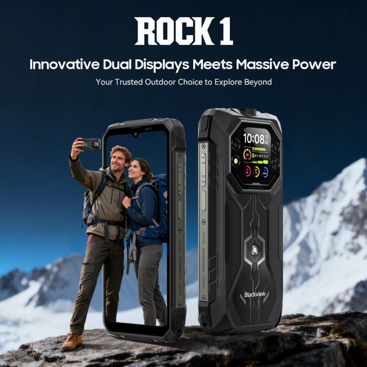 Blackview ROCK 1 러기드 폰, 8GB+256GB, 6.56인치 안드로이드 16 MT6769V/CB Helio G81 옥타 코어, 네트워크: 4G, OTG, NFC, ROCK 1 8GB+256GB