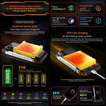 Blackview XPLORE 1 워키토키 러기드 폰, 12GB+256GB, 6.78인치 안드로이드 15 Dimensity 7050 MT8791V/HZA 옥타 코어, 네트워크: 5G, OTG, NFC, XPLORE 1 워키토키 12GB+256GB